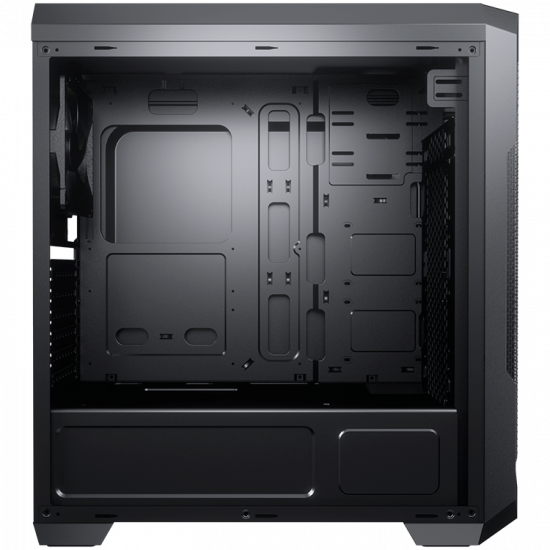 Chassis COUGAR MX331 Mesh, Mid Tower, MiniITX/MicroATX/ATX, 204x481x443(mm), USB 3.0 x 2, USB 2.0 x 2, Mic x 1 / Audio x 1, Reset Button, Mesh Front Panel, 120mm x 1( Black fan x 1 pre-installed), Transparent Left Panel, Maximum Number of Fans: 5 max Chassis COUGAR MX331 Mesh, Mid Tower, MiniITX/MicroATX/ATX, 204x481x443(mm), USB 3.0 x 2, USB 2.0 x 2, Mic x 1 / Audio x 1, Reset Button, Mesh Front Panel, 120mm x 1( Black fan x 1 pre-installed), Transparent Left Panel, Maximum Number of Fans: 5 max