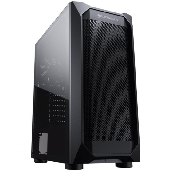 Chassis COUGAR MX410 Mesh-G, Mid Tower, MiniITX/MicroATX/ATX, 210 x 455 x 380 (mm), USB 3.0 x 2, USB 2.0 x 2, Mic x 1 / Audio x 1, Reset Button, Mesh Front Panel, 120mm x 1(Black fan x 1 pre-installed), Transparent Left Panel - 4mm Tempered Glass Chassis COUGAR MX410 Mesh-G, Mid Tower, MiniITX/MicroATX/ATX, 210 x 455 x 380 (mm), USB 3.0 x 2, USB 2.0 x 2, Mic x 1 / Audio x 1, Reset Button, Mesh Front Panel, 120mm x 1(Black fan x 1 pre-installed), Transparent Left Panel - 4mm Tempered Glass