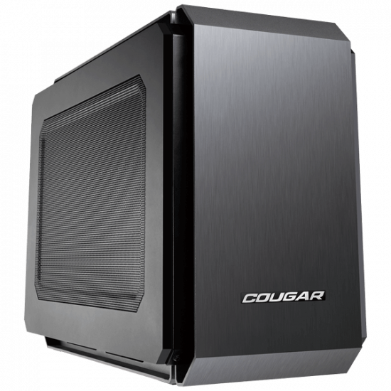 Chassis COUGAR QBX-EU, Mini-ITX Case,Dimension (WxHxD) 178x 291x384 (mm), Supports ONLY Slot Loading Slim ODD,Cooling System Max. Supported Installation: 7 Fans, CM, Fan Filter (Cleanable), Water cooling support