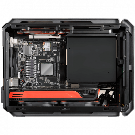Chassis COUGAR QBX-EU, Mini-ITX Case,Dimension (WxHxD) 178x 291x384 (mm), Supports ONLY Slot Loading Slim ODD,Cooling System Max. Supported Installation: 7 Fans, CM, Fan Filter (Cleanable), Water cooling support