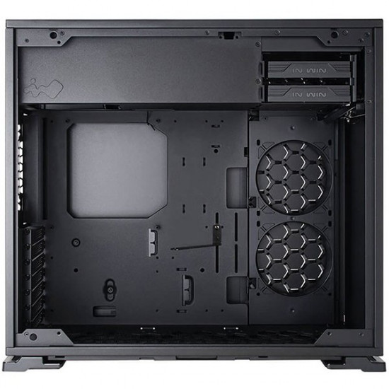 Chassis In Win 103 Mid Tower, Tempered Glass, 12"x10.5" ATX, Micro-ATX, Mini-ITX, VGA Card Length: 421mm (Maximum), CPU Heatsink Height: 160mm, USB3,0x2+AUDIO(HD)/RGB lighting, black