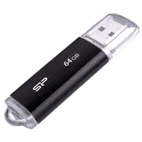 SILICON POWER (USB Flash Drive) UFD 2.0, Ultima U02, 64GB, BLACK SILICON POWER (USB Flash Drive) UFD 2.0, Ultima U02, 64GB, BLACK