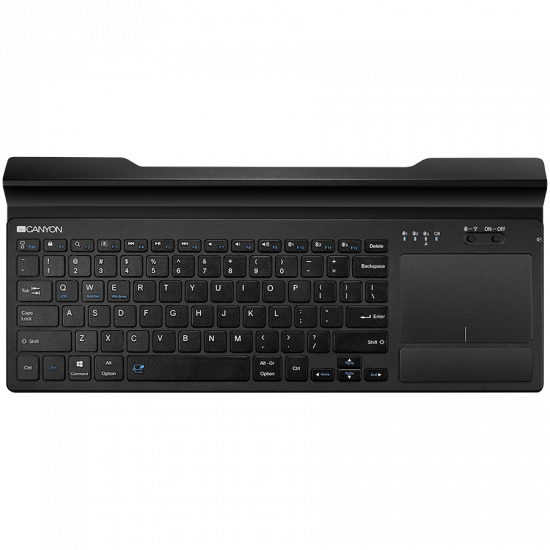Bluetooth&2.4G wireless keyboard, max. 4 devices can be connected at same time, Bluetooth multi-device mode under Android, iOS, Win8 and Win10 system, touch panel with rubbery hand rest, US layout, Black, size:397x175.5x27 mm, 614g Bluetooth&2.4G wireless keyboard, max. 4 devices can be connected at same time, Bluetooth multi-device mode under Android, iOS, Win8 and Win10 system, touch panel with rubbery hand rest, US layout, Black, size:397x175.5x27 mm, 614g