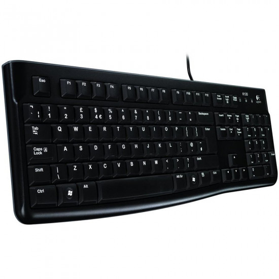 LOGITECH Corded Keyboard K120 - Business EMEA - US International - BLACK LOGITECH Corded Keyboard K120 - Business EMEA - US International - BLACK