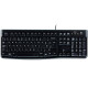 LOGITECH Corded Keyboard K120 - Business EMEA - US International - BLACK LOGITECH Corded Keyboard K120 - Business EMEA - US International - BLACK