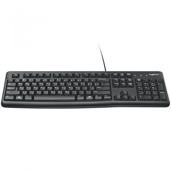 LOGITECH Corded Keyboard K120 - Business EMEA - US International - BLACK LOGITECH Corded Keyboard K120 - Business EMEA - US International - BLACK