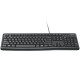 LOGITECH Corded Keyboard K120 - Business EMEA - US International - BLACK LOGITECH Corded Keyboard K120 - Business EMEA - US International - BLACK