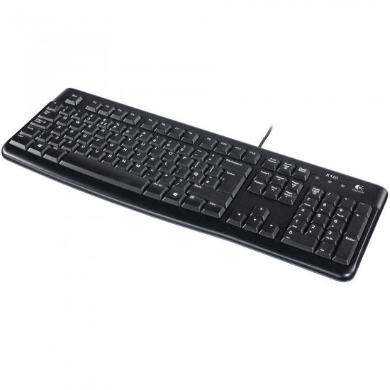 LOGITECH Corded Keyboard K120 - Business EMEA - US International - BLACK LOGITECH Corded Keyboard K120 - Business EMEA - US International - BLACK