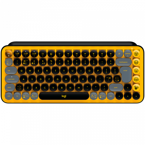 LOGITECH POP Keys Wireless Mechanical Keyboard With Emoji Keys - BLAST_YELLOW - US INT'L - BT - INTNL - BOLT LOGITECH POP Keys Wireless Mechanical Keyboard With Emoji Keys - BLAST_YELLOW - US INT'L - BT - INTNL - BOLT