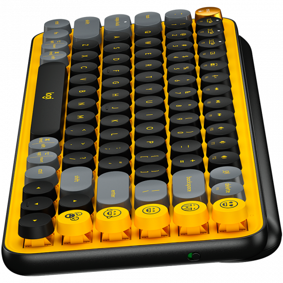 LOGITECH POP Keys Wireless Mechanical Keyboard With Emoji Keys - BLAST_YELLOW - US INT'L - BT - INTNL - BOLT LOGITECH POP Keys Wireless Mechanical Keyboard With Emoji Keys - BLAST_YELLOW - US INT'L - BT - INTNL - BOLT