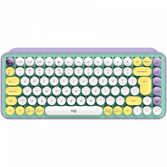 LOGITECH POP Keys Wireless Mechanical Keyboard With Emoji Keys - DAYDREAM_MINT - US INT'L - BT - INTNL - BOLT LOGITECH POP Keys Wireless Mechanical Keyboard With Emoji Keys - DAYDREAM_MINT - US INT'L - BT - INTNL - BOLT