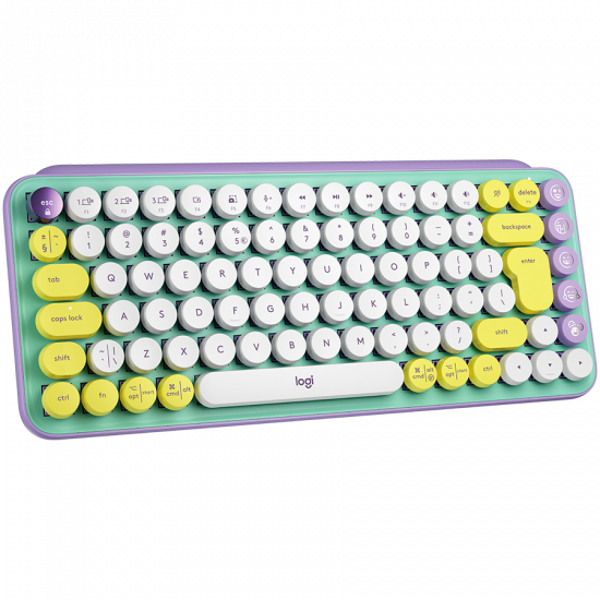 LOGITECH POP Keys Wireless Mechanical Keyboard With Emoji Keys - DAYDREAM_MINT - US INT'L - BT - INTNL - BOLT LOGITECH POP Keys Wireless Mechanical Keyboard With Emoji Keys - DAYDREAM_MINT - US INT'L - BT - INTNL - BOLT