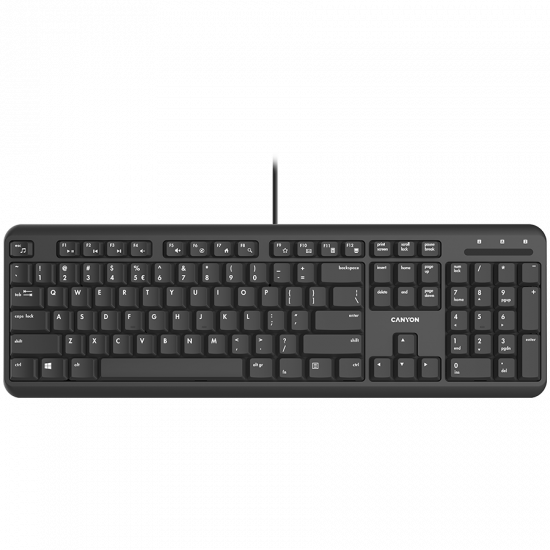 wired keyboard with Silent switches ,105 keys,black, 1.5 Meters cable length,Size 442*142*17.5mm,460g,BG layout