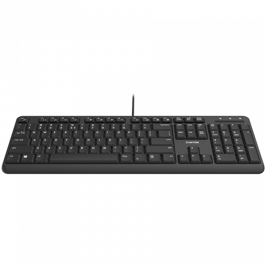 wired keyboard with Silent switches ,105 keys,black, 1.5 Meters cable length,Size 442*142*17.5mm,460g,BG layout