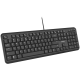 wired keyboard with Silent switches ,105 keys,black, 1.5 Meters cable length,Size 442*142*17.5mm,460g,BG layout