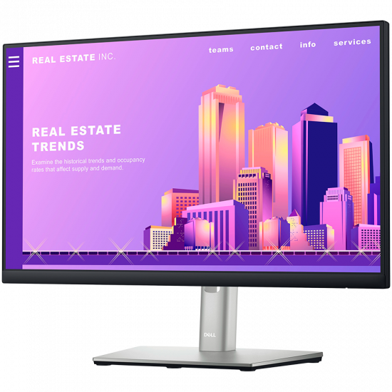 Monitor Dell Professional P2222H 21.5” 1920x1080 IPS Antiglare 16:9, 1000:1, 250 cd/m2, 8ms/5ms, 178/178, DP, HDMI, VGA, USB 3.2 up stream, 4x USB 3.2 hub, Flicker-free, Tilt, Swivel, Pivot, Height Adjust (15cm), 3Y Monitor Dell Professional P2222H 21.5” 1920x1080 IPS Antiglare 16:9, 1000:1, 250 cd/m2, 8ms/5ms, 178/178, DP, HDMI, VGA, USB 3.2 up stream, 4x USB 3.2 hub, Flicker-free, Tilt, Swivel, Pivot, Height Adjust (15cm), 3Y