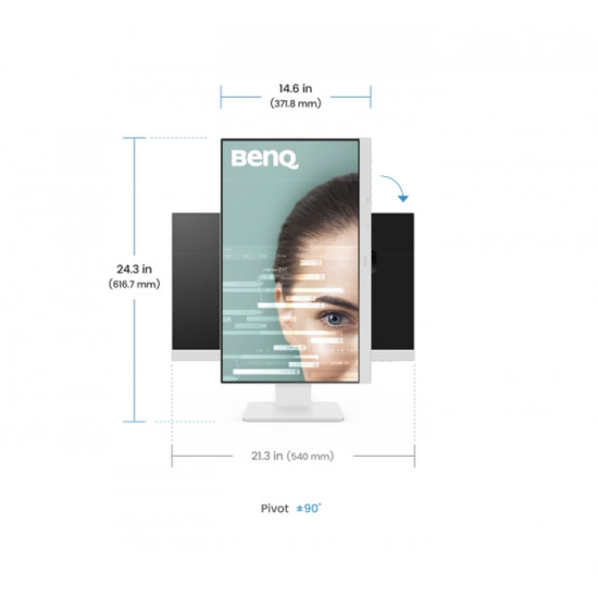 BenQ GW2486TC 24" IPS, FHD, 100Hz, 1920x1080, USB-C 65W, DP1.2x1, HDMI1.4x1, DP out, Speaker 2Wx2, Height Adjustable Stand, coding mode BenQ GW2486TC 24" IPS, FHD, 100Hz, 1920x1080, USB-C 65W, DP1.2x1, HDMI1.4x1, DP out, Speaker 2Wx2, Height Adjustable Stand, coding mode