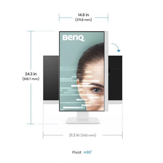 BenQ GW2486TC 24" IPS, FHD, 100Hz, 1920x1080, USB-C 65W, DP1.2x1, HDMI1.4x1, DP out, Speaker 2Wx2, Height Adjustable Stand, coding mode BenQ GW2486TC 24" IPS, FHD, 100Hz, 1920x1080, USB-C 65W, DP1.2x1, HDMI1.4x1, DP out, Speaker 2Wx2, Height Adjustable Stand, coding mode