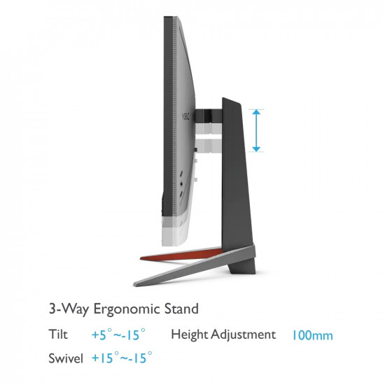 BenQ MOBIUZ EX2710Q 27" IPS HDRi, 165Hz, 1ms, 2560x1440 QHD,FreeSync Prem., 95% sRGB, HDR10,B.I.+,Light Tuner,Motion Blur Reduct.,Color Vibrance,FPS Mode, treVolo 2.1 (2Wx2+5Wwoofer), 1000:1, 400 cd/m2,HDMIx2, DP, USB Bx1, USB 3.0x2 Height Adj., Grey