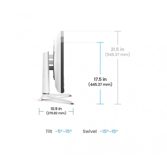 BenQ MOBIUZ EX271U, 27", 4K UHD, IPS, 1ms GtG, 165Hz, 120Hz for Console with eARC, Color Shuttle, FreeSync Premium, B.I.+ Gen2, HDRi and HDR400, Quickit, 1200:1, 95% P3, 400 nits, USB-C (DP alt. PD 65W),USB Hub, HDMI 2.1, DP, Height Adj. 100mm, White