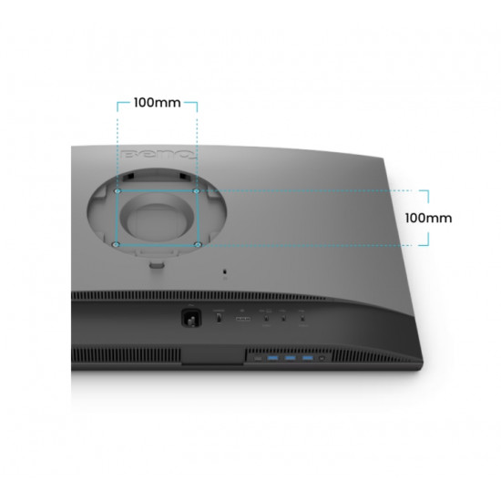 BenQ PD2706QN, 27", 100Hz, 4K IPS, AQCOLOR, Designer, Pantone, Nano Matte Panel, HDR10, 100% sRGB, Card Reader, HDMI (2.0), DP (1.4), USB-C (DP alt. PD 90W), USB Hub, 3.5 Jack, 2x 3W, Pivot, Height adj. 115mm, VESA 100