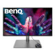 BenQ PD2725U 27" IPS LED 5ms 3840x2160 4K UHD, DesignVue Thunderbolt Mon, AQCOL., 100% sRGB, HDR400, B.I., LBL,KVM Sw, ICCsync, CAD/CAM, DualView, Contr.1200:1, 400 cd/m2, 2xHDMI, DP, Thb 3(PD65W, DP alt), USB3.1 Hub, Sp.2x2.5W, HAdj., Swivel, Tilt, 