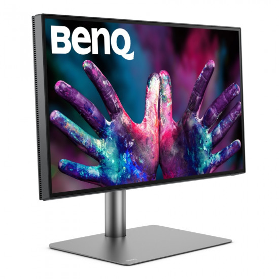 BenQ PD2725U 27" IPS LED 5ms 3840x2160 4K UHD, DesignVue Thunderbolt Mon, AQCOL., 100% sRGB, HDR400, B.I., LBL,KVM Sw, ICCsync, CAD/CAM, DualView, Contr.1200:1, 400 cd/m2, 2xHDMI, DP, Thb 3(PD65W, DP alt), USB3.1 Hub, Sp.2x2.5W, HAdj., Swivel, Tilt, 