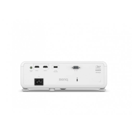 BenQ LW550 DLP, WXGA (1280x800), 20 000:1, 3000 ANSI Lumens, 1.1X, HDMIx2, USB-A, SmartEco; T/R: 1.51-1.7, Speaker 10W, HDMI-1 (1.4a/HDCP1.4), HDMI-2 (1.4a/HDCP1.4), USB Type A(x1), USB Type A(2.0/Power Supply1.5A), RS232 in (DB-9pin) (x1), 2.6 kg, White