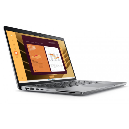 Лаптоп Dell Latitude 5450, Intel Core i5-1335U (12 MB cache, 10 cores, up to 4.6 GHz), 14.0" FHD (1920x1080) AG IPS 250nit, 8 GB: 1 x 8 GB, DDR5, 5600 MT/s, 512 GB SSD PCIe M.2, Intel Iris Xe, FHD IR Cam and Mic, WiFi 6E, FPR, Backlit Kb, Windows 11 Лаптоп Dell Latitude 5450, Intel Core i5-1335U (12 MB cache, 10 cores, up to 4.6 GHz), 14.0" FHD (1920x1080) AG IPS 250nit, 8 GB: 1 x 8 GB, DDR5, 5600 MT/s, 512 GB SSD PCIe M.2, Intel Iris Xe, FHD IR Cam and Mic, WiFi 6E, FPR, Backlit Kb, Windows 11
