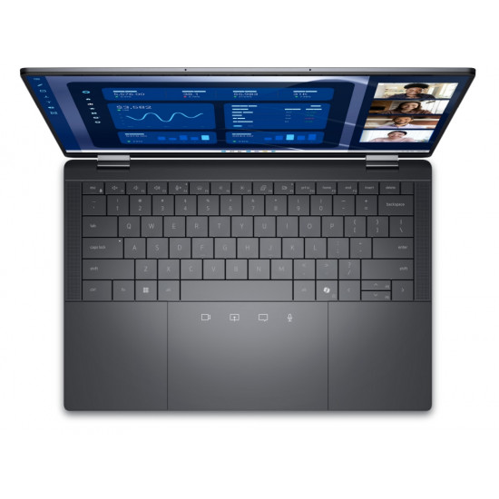Лаптоп Dell Latitude 9450, Intel Core Ultra 7 165U (12 MB Cache, up to 4.9 GHz), 2in1, 14" QHD+(2560x1600), IPS Touch, AS,AR, 16GB on board 7467 MT/s LPDDR5X, 512 GB SSD PCIe M.2, Intel Graphics, FHD IR Cam , WiFi 7, FPR, Backlot, Win 11 Pro, 3Y PS Лаптоп Dell Latitude 9450, Intel Core Ultra 7 165U (12 MB Cache, up to 4.9 GHz), 2in1, 14" QHD+(2560x1600), IPS Touch, AS,AR, 16GB on board 7467 MT/s LPDDR5X, 512 GB SSD PCIe M.2, Intel Graphics, FHD IR Cam , WiFi 7, FPR, Backlot, Win 11 Pro, 3Y PS