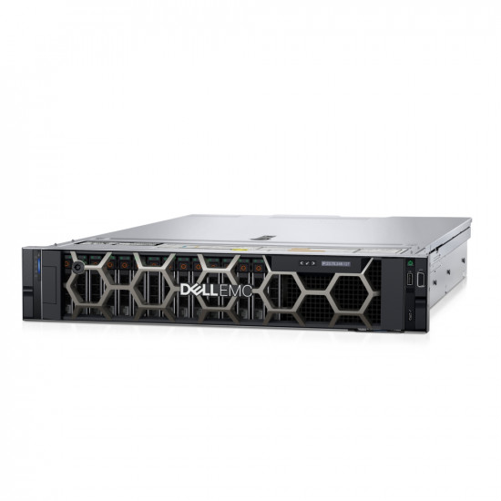 Сървър Dell PowerEdge R550, Chassis 8 x 3.5" (SAS, SATA), Intel Xeon Silver 4310, 32GB (2x16GB DDR4 RDIMM), 1x480GB SSD SATA RI, Rails Without CA, Bezel, Front PERC H755 Front Load, iDRAC9 Enterprise 15G, Dual 1100W Titanium, 3Y Basic Onsite Сървър Dell PowerEdge R550, Chassis 8 x 3.5" (SAS, SATA), Intel Xeon Silver 4310, 32GB (2x16GB DDR4 RDIMM), 1x480GB SSD SATA RI, Rails Without CA, Bezel, Front PERC H755 Front Load, iDRAC9 Enterprise 15G, Dual 1100W Titanium, 3Y Basic Onsite