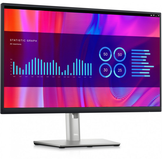 Dell P2423DE, 23.8" Wide LED AG IPS Panel, 5ms, 1000:1, 300 cd/m2, 2560x1440, 99% Srgb, HDMI, DP, USB-C hub, USB 3.2 Gen 1, RJ-45, ComfortView, Height, Pivot, Swivel, Tilt, Black Dell P2423DE, 23.8" Wide LED AG IPS Panel, 5ms, 1000:1, 300 cd/m2, 2560x1440, 99% Srgb, HDMI, DP, USB-C hub, USB 3.2 Gen 1, RJ-45, ComfortView, Height, Pivot, Swivel, Tilt, Black