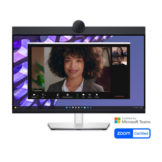 Dell P2424HEB, 23.8" Video Conferencing, FullHD (1920x1080) AG, IPS, 16:9, 5ms, 1000:1, 250 cd/m2, 99% sRGB, HDMI, DP, USB-C, USB 3.2 hub, RJ45, 1x 4MP RGB + IR 2K camera, 2x digital mic, 2x 5W speaker, Height Adj, Pivot, Swivel, Tilt, Black Dell P2424HEB, 23.8" Video Conferencing, FullHD (1920x1080) AG, IPS, 16:9, 5ms, 1000:1, 250 cd/m2, 99% sRGB, HDMI, DP, USB-C, USB 3.2 hub, RJ45, 1x 4MP RGB + IR 2K camera, 2x digital mic, 2x 5W speaker, Height Adj, Pivot, Swivel, Tilt, Black
