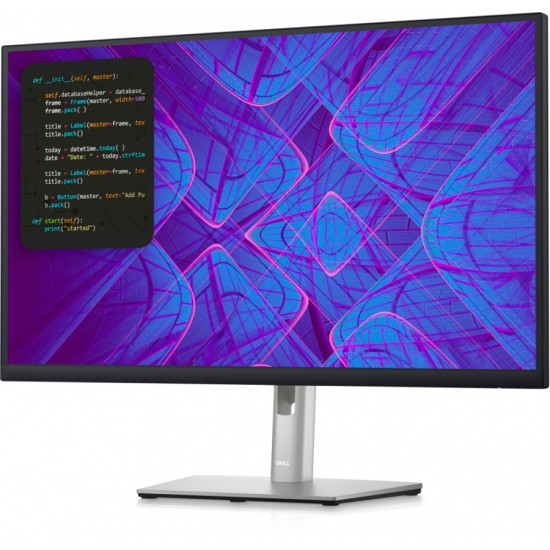 Dell P2723QE, 27" IPS LED AG, 5ms, 1000:1, 350 cd/m2, 4K 3840x2160, 99% Srgb, HDMI, DP, USB-C hub, USB 3.2 Gen, RJ45, ComfortView, Height, Pivot, Swivel, tilt, Black