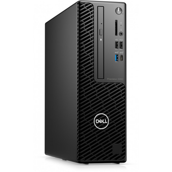 Компютър Dell Precision 3460 SFF, Intel Core i7-14700 (33M Cache, up to 5.4 GHz), 16GB (1X16GB) 5600MHz SODIMM DDR5, 512MB SSD PCIe M.2, Integrated, Keyboard&Mouse, 300 W, Windows 11 Pro, 3Yr ProSpt