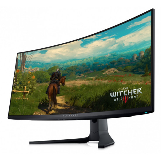 Dell Alienware AW3423DWF, 34" CURVED QD-OLED GAMING LED 21:9 AR, 0.1ms GtG, WQHD (3440x1440), 165Hz, 1000:1, 250 cd/m2, AMD FreeSync Premium, HDR 400, 99.3% DCI-P3 ,HDMI, DP, USB 3.2 Hub, PIP, PBP, ComfortView, Height Adjustable, Swivel, Tilt, Black Dell Alienware AW3423DWF, 34" CURVED QD-OLED GAMING LED 21:9 AR, 0.1ms GtG, WQHD (3440x1440), 165Hz, 1000:1, 250 cd/m2, AMD FreeSync Premium, HDR 400, 99.3% DCI-P3 ,HDMI, DP, USB 3.2 Hub, PIP, PBP, ComfortView, Height Adjustable, Swivel, Tilt, Black