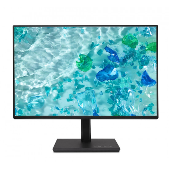 Acer Vero B247YGbmiprx, 23.8" IPS LED, ZeroFrame FHD (1920x1080) AG, 4ms (GTG), 120Hz, 100M:1, 1500:1, 250nits, 99% sRGB, Flicker-Less, BlueLightShield,HDMI, VGA, DP, Speakers 2x2W, Audio In/Out, ERGOstand, TUV, Energy Efficiency Class C, VESA, Black Acer Vero B247YGbmiprx, 23.8" IPS LED, ZeroFrame FHD (1920x1080) AG, 4ms (GTG), 120Hz, 100M:1, 1500:1, 250nits, 99% sRGB, Flicker-Less, BlueLightShield,HDMI, VGA, DP, Speakers 2x2W, Audio In/Out, ERGOstand, TUV, Energy Efficiency Class C, VESA, Black