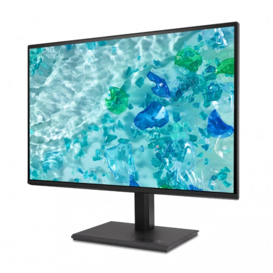 Acer Vero B247YGbmiprx, 23.8" IPS LED, ZeroFrame FHD (1920x1080) AG, 4ms (GTG), 120Hz, 100M:1, 1500:1, 250nits, 99% sRGB, Flicker-Less, BlueLightShield,HDMI, VGA, DP, Speakers 2x2W, Audio In/Out, ERGOstand, TUV, Energy Efficiency Class C, VESA, Black Acer Vero B247YGbmiprx, 23.8" IPS LED, ZeroFrame FHD (1920x1080) AG, 4ms (GTG), 120Hz, 100M:1, 1500:1, 250nits, 99% sRGB, Flicker-Less, BlueLightShield,HDMI, VGA, DP, Speakers 2x2W, Audio In/Out, ERGOstand, TUV, Energy Efficiency Class C, VESA, Black