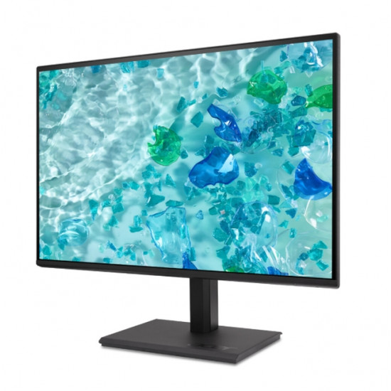 Acer Vero B247YGbmiprzx, 23.8" IPS LED, ZeroFrame FHD (1920x1080) AG, 4ms (GTG), 120Hz, 100M:1, 1500:1, 250nits, 99% sRGB, HDMI, VGA, DP, USB3.2x4 USB-B(1up 4down), Speakers 2x2W, Audio In/Out, ERGOstand, TUV, Energy Efficiency Class C, VESA, Black Acer Vero B247YGbmiprzx, 23.8" IPS LED, ZeroFrame FHD (1920x1080) AG, 4ms (GTG), 120Hz, 100M:1, 1500:1, 250nits, 99% sRGB, HDMI, VGA, DP, USB3.2x4 USB-B(1up 4down), Speakers 2x2W, Audio In/Out, ERGOstand, TUV, Energy Efficiency Class C, VESA, Black
