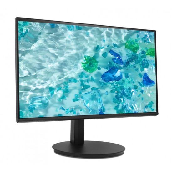 Acer Vero CB242YGbmiprx, 23.8" FHD(1920x1080)IPS, ZeroFrame 120Hz Adaptive Sync, 1ms(VRB), 100M:1, 250nits, VGA, HDMI, DP, Speakers, Audio In/Out, Ergostand, EnergyStar, EPEAT Gold, Energy Efficiency Class B, Black, 3Y Acer Vero CB242YGbmiprx, 23.8" FHD(1920x1080)IPS, ZeroFrame 120Hz Adaptive Sync, 1ms(VRB), 100M:1, 250nits, VGA, HDMI, DP, Speakers, Audio In/Out, Ergostand, EnergyStar, EPEAT Gold, Energy Efficiency Class B, Black, 3Y