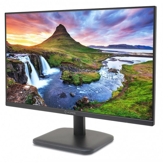 Aopen powered by Acer 24CL1YEbmix, 23.8'', IPS FHD (1920x1080) LED, 250nit, 1ms TVR, ZeroFrame, 100Hz FreeSync, sRGB 99%, Flicker-less, 1000:1 ACM, HDMI, VGA, Tilt, Vesa, BluelightShield, Speakers, Black Aopen powered by Acer 24CL1YEbmix, 23.8'', IPS FHD (1920x1080) LED, 250nit, 1ms TVR, ZeroFrame, 100Hz FreeSync, sRGB 99%, Flicker-less, 1000:1 ACM, HDMI, VGA, Tilt, Vesa, BluelightShield, Speakers, Black