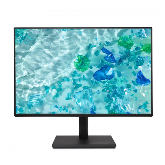 Acer Vero B277Gbmiprzx, 27" IPS LED, ZeroFrame FHD (1920x1080) AG, 4ms (GTG), 120Hz, 100M:1, 1500:1, 250nits, 99% sRGB, HDMI, VGA, DP, USB3.2x4 USB-B(1up 4down), Speakers 2x2W, Audio In/Out, ERGOstand, TUV, Energy Efficiency Class C, VESA, Black