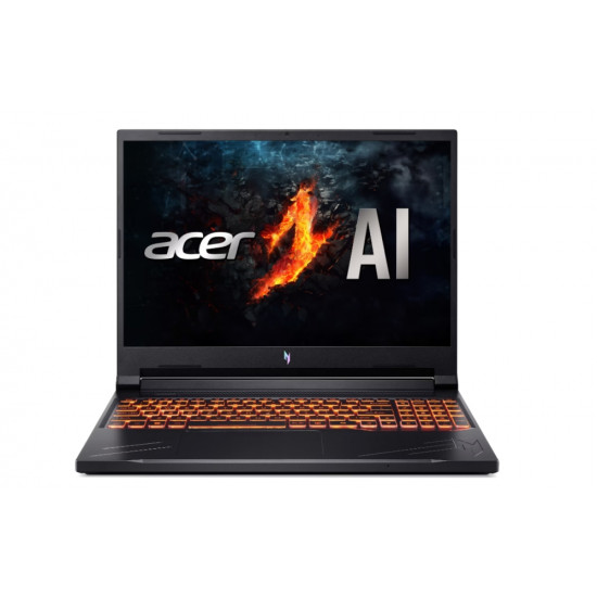 Лаптоп Acer Nitro 16, ANV16-41-R3NF, AMD Ryzen 5 8645HS, (4.30GHz up to 5.00GHz,16MB),16" WQXGA (1920x1600) IPS 165Hz, 1*16GB DDR5 (1 slot free), 512 GB PCIe NVMe SSD, GeForce RTX 3050 6GB GDDR6, Wifi 802.11AX, BT 5.3, No Os, Black Лаптоп Acer Nitro 16, ANV16-41-R3NF, AMD Ryzen 5 8645HS, (4.30GHz up to 5.00GHz,16MB),16" WQXGA (1920x1600) IPS 165Hz, 1*16GB DDR5 (1 slot free), 512 GB PCIe NVMe SSD, GeForce RTX 3050 6GB GDDR6, Wifi 802.11AX, BT 5.3, No Os, Black