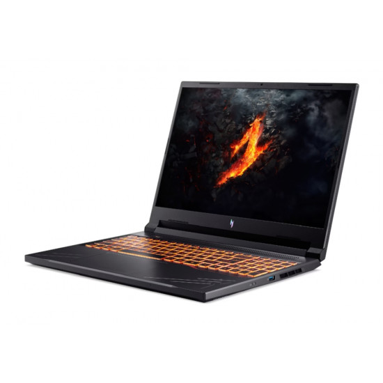 Лаптоп Acer Nitro 16, ANV16-41-R3NF, AMD Ryzen 5 8645HS, (4.30GHz up to 5.00GHz,16MB),16" WQXGA (1920x1600) IPS 165Hz, 1*16GB DDR5 (1 slot free), 512 GB PCIe NVMe SSD, GeForce RTX 3050 6GB GDDR6, Wifi 802.11AX, BT 5.3, No Os, Black Лаптоп Acer Nitro 16, ANV16-41-R3NF, AMD Ryzen 5 8645HS, (4.30GHz up to 5.00GHz,16MB),16" WQXGA (1920x1600) IPS 165Hz, 1*16GB DDR5 (1 slot free), 512 GB PCIe NVMe SSD, GeForce RTX 3050 6GB GDDR6, Wifi 802.11AX, BT 5.3, No Os, Black