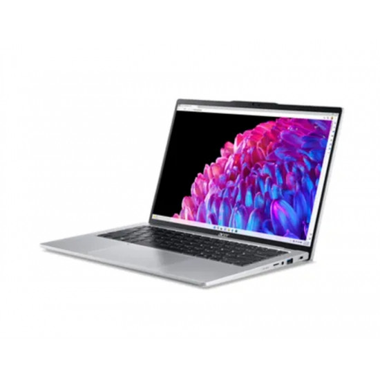 Лаптоп Acer Swift Go 14,SFG14-73-59KB, Intel Core Ultra 5,(up to 4.30GHz, 12MB), 14" 2.2K IPS (2240x1400) sRGB100% SlimBezel, 1*16GB LPDDR5X 6400MHz (1 slot free), 512GB PCIe NVMe SSD, Intel UMA, QHD Cam, WiFi 7, BT 6E, Backlit Kbd, No OS, Silver Лаптоп Acer Swift Go 14,SFG14-73-59KB, Intel Core Ultra 5,(up to 4.30GHz, 12MB), 14" 2.2K IPS (2240x1400) sRGB100% SlimBezel, 1*16GB LPDDR5X 6400MHz (1 slot free), 512GB PCIe NVMe SSD, Intel UMA, QHD Cam, WiFi 7, BT 6E, Backlit Kbd, No OS, Silver