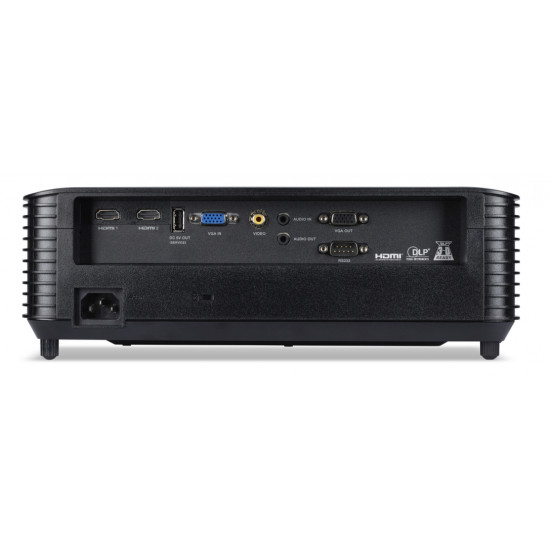 Acer Projector X1328, DLP, WXGA (1280 x800), 5000 ANSI Lm, 20 000:1, 3D, Auto keystone, 2*HDMI, VGA in/out, RCA, RS232, Audio in/out, DC Out (5V/1A), 3W Speaker, 2.7kg, Black