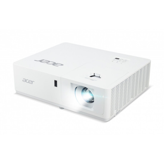 Acer Projector PL6610T, DLP, WUXGA (1920x1200), 2 000 000:1, 360' projection, 5500 ANSI Lumens, Laser, Lamp life 20000 hours, HDMI 2.0/MHL, VGA, RCA, Audio, RS232, DC Out (5V/1.5A, USB Type A), HDBaseT(RJ45), 2 x Speaker 10W, 6kg, White Acer Projector PL6610T, DLP, WUXGA (1920x1200), 2 000 000:1, 360' projection, 5500 ANSI Lumens, Laser, Lamp life 20000 hours, HDMI 2.0/MHL, VGA, RCA, Audio, RS232, DC Out (5V/1.5A, USB Type A), HDBaseT(RJ45), 2 x Speaker 10W, 6kg, White