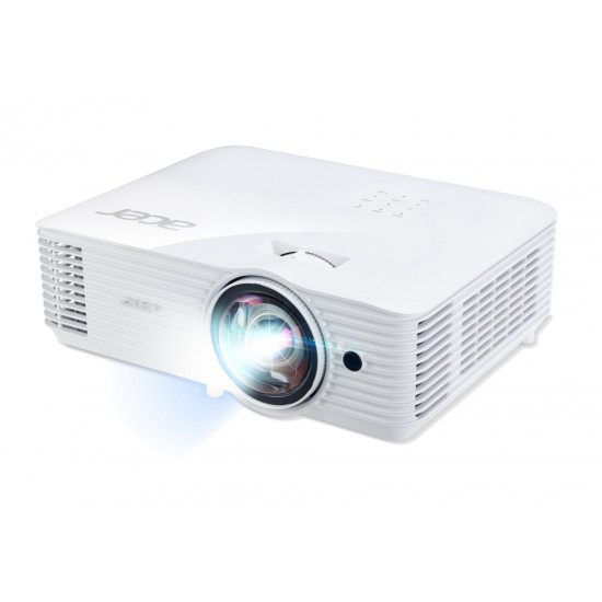 Acer Projector S1386WHn, DLP, Short Throw, WXGA (1280x800), 3600 ANSI Lumens, 20000:1, 3D, HDMI, VGA, LAN, RCA, Audio in, Audio out, VGA out, DC Out (5V/1A, USB-A), Speaker 16W, Bluelight Shield, 3.1kg, White Acer Projector S1386WHn, DLP, Short Throw, WXGA (1280x800), 3600 ANSI Lumens, 20000:1, 3D, HDMI, VGA, LAN, RCA, Audio in, Audio out, VGA out, DC Out (5V/1A, USB-A), Speaker 16W, Bluelight Shield, 3.1kg, White