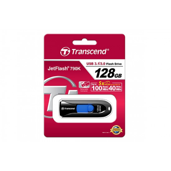 Transcend 128GB JETFLASH 790, USB 3.1, black Transcend 128GB JETFLASH 790, USB 3.1, black