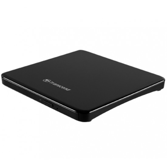 Transcend 8X DVD, Slim Type, USB (Black), 13.9mm Thickness